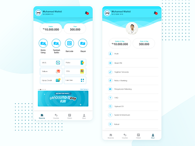 E Wallet Home Page android app elegant ewallet finance home page home screen homepage illustration ios iosapp mobile app onboarding ui uidesign uiux userinterface vector