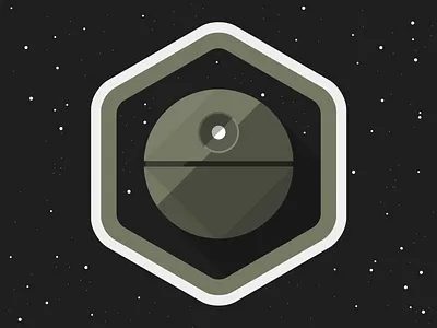Death star badge badge death star flat icon material star wars star wars day stars