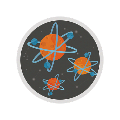 Pin Planet-atom atom illustration pin planet