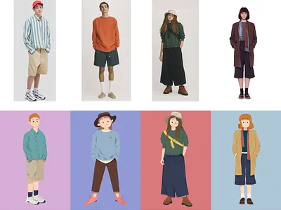boys and girls illustration ui 品牌 插图 插画 板绘 设计