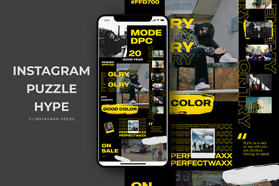 Instagram Puzzle Hype Templates campaign clothing discount dress dress store facebook ad fashion fashion style fashion week fast shipping flat design multipurpose offer post psd sale shopping social media banner social media newsfeed