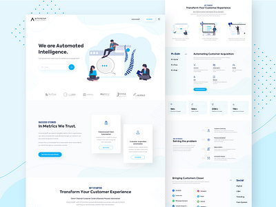 Marketing website illustration marketing website web ux