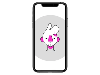 Face Swipe Prototype (InVision Studio) character gesture invisionstudio motion prototype