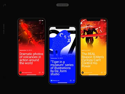 Pulse UI Kit. News Aggregator App app app design brutalist interface minimalism mobile mobile app mobile design mobile ui news newsfeed themplates ui component ui components ui design ui elements ui kit ui kits ui pack