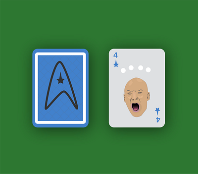 There are Four Lights captain picard design illustration illustrator next generation picard playing card playingcards sir patrick stewart star trek vector weekly warm up weeklywarmup