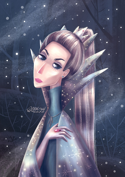 The Snow Queen childrenbookillustration illustration kidillustration