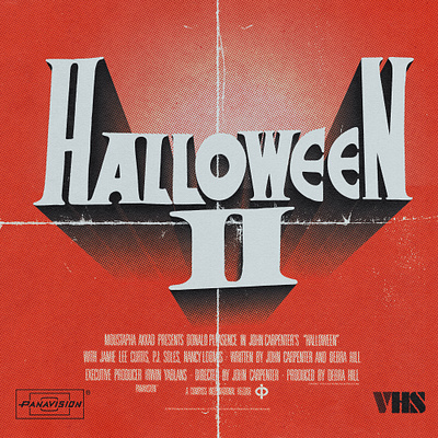 "Halloween 2" Typographic Poster cinema film freelance type freelancer goodtype halloween hand crafted type hand type handlettering illustrated type illustration letterer lettering logotype michael myers pop culture typetopia typism typography vexel