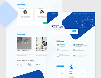 Hosting Page best design design homepage ui ux xd