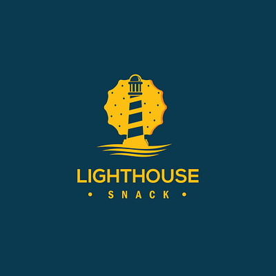 Snack light house branding cracker design icon illustration lighthouse logo logodesign snack vector