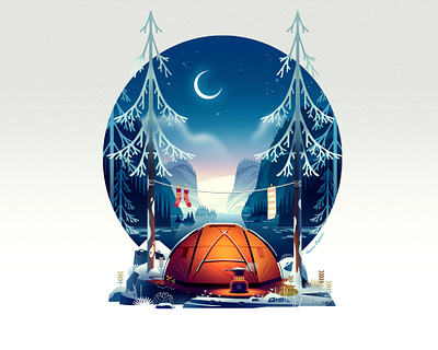 Hit the road Alaska alaska camping illustration into the wild landscape nature nature illustration natureboy photoshop travel vanlife vector wild