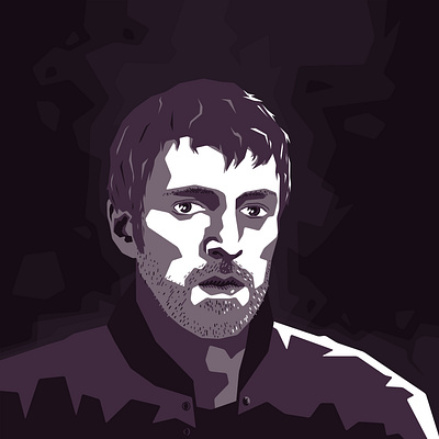 Badass #03 badass eyes flat illustration music portrait vector