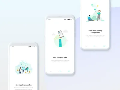 landing page android android app fintech app flatdesign ios iphone materialdesign ui ui design uiux