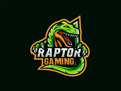 Raptor Gaming character design esports logo sports logo team vector
