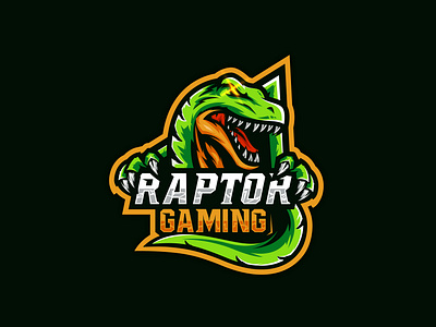 Raptor Gaming character design esports logo sports logo team vector