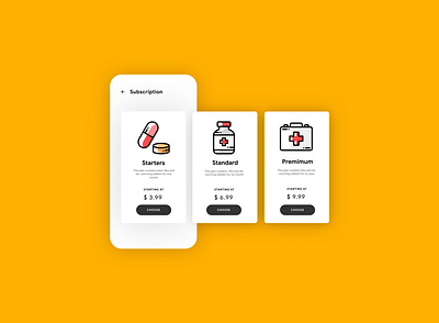 Pricing Page - itch App android app android app design app branding carousel clean ui design illustration ios mobile ui prototype ui ux uxdesign