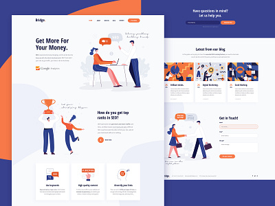 SEO Agency agency clean creative design digital marketing illustration landing landing page marketing modern optimization seo theme ui ux wordpress