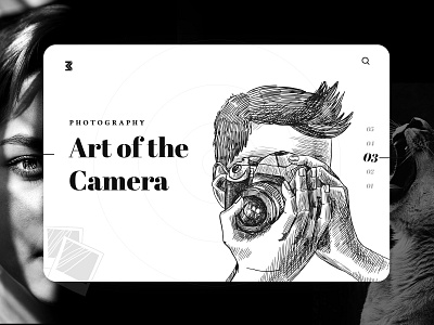 Art of the Camera: photography branding camera clean clean creative design landing page modern photography photography art uidesign uiuxdesign webdesigner website design