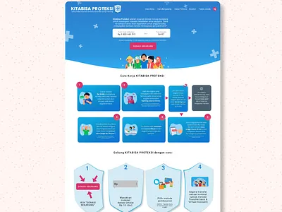 Kitabisa Proteksi Re-Design blue design figma medicine ui ux web webdesign