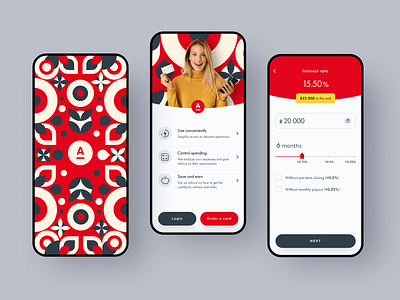 Alfa-Bank Ukraine App Redesign alfabank android app banking app budget colourful design financial financial app funding halo halo lab ios mobile money pattern redesign startup ukraine