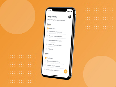 Todo List App application design design app mobile todolist todolist app ui ux