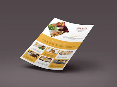 Restaurant Foods Promotional Flyer booklet design branding brochure design catalog design design flyer design food food menu illustration logo magazine design minimal print product design promotional design restaurant sales flyer type typography vector