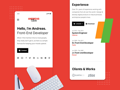 Raditian — Hugo Template Mobile Responsive cv design logo mobile modern personal responsive responsive design ui ux web website