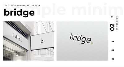 bridge. minimalist Logo Design brand design brandidentity branding logo logos logotype