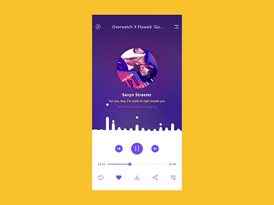 music app ui practice animation animation banner design font design icon poster ui web web design