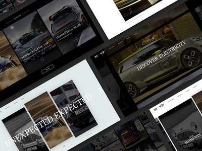 MINI 60 Years automobile automotive bmw car car landing page interface mini minimal responsive website sketch sketchapp ui ui ux ui design user interface ux ux design vehicle web design website