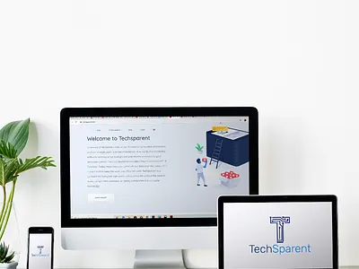 techsparent computer design icon logo template ui ux webdeisgn webdesign website