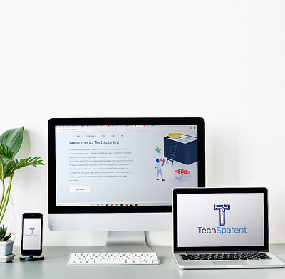 techsparent computer design icon logo template ui ux webdeisgn webdesign website