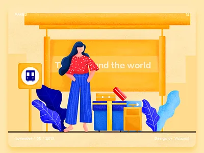 The world is so big illustration ui 插图
