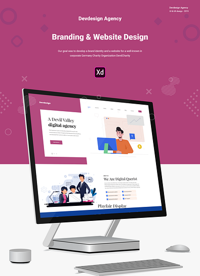 Free Devdesign Agency XD UI Website Template adobe xd agency bootstrap clean creative devdesign download free freebie freebies landing page landingpage minimal modern template trend ui ux website xd