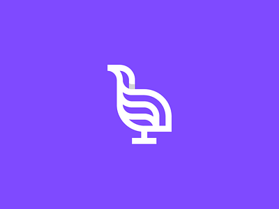 bird 3 logo animal logo bird brand branding branding creative creative design dropshadow fauna icon symbol lineart logodesign nature purple logo symbol