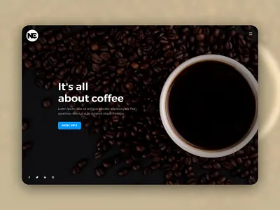 SledeShow Coffee Web Template creative fullscreen inspiration layout minimal site template trending ui ui design web web design website design