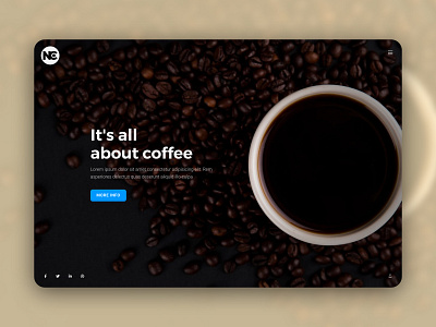 SledeShow Coffee Web Template creative fullscreen inspiration layout minimal site template trending ui ui design web web design website design