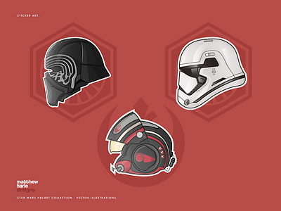 Star Wars Character Helmets Collection - Vector Illustrations. design designer designs flat vector graphic design illustration illustration art illustration art banner design illustration digital illustrations sticker design vector vector art vector artist vector design vector graphic vector illustration vectorart vectors vectorstock