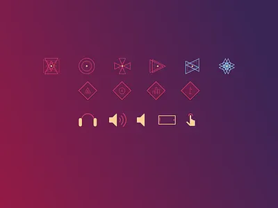 Conceptual Icons for SpaceLife Game concept design game design graphic icons interface ui ui design