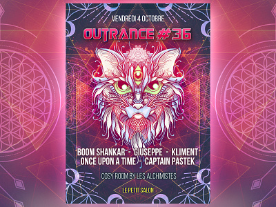 Outrance #36 artwork design digital fractal illustration psychedelic psytrance