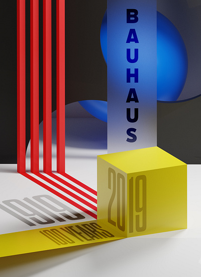 100 years 3dart bauhaus blenderart productdesign