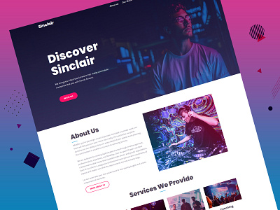 Music/DJ Website Template ai create culture design app dj logo music music art music template template design templates web web design webdesign weblium website website concept website design website template website templates