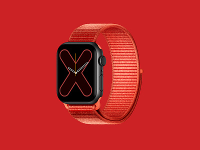 Apple Watch Series 5 3d apple apple watch c4d nylon strap