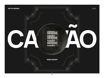 Botica Messias - concept #1 3d art direction branding coal handmade interface self care skin care soap typography ui vegan website