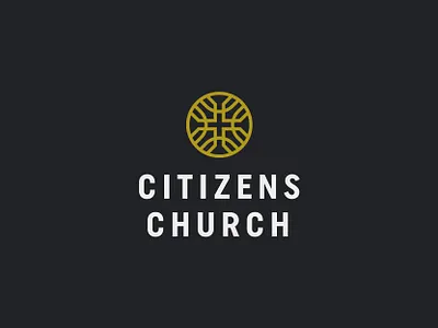 Citizens Church church citizens cross house icon logo mark religion symbol