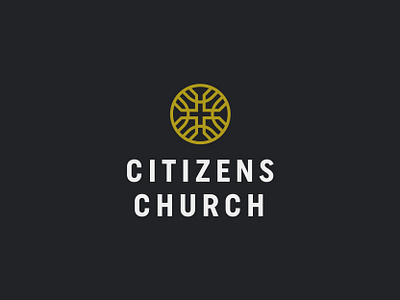 Citizens Church church citizens cross house icon logo mark religion symbol