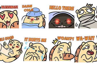 sticker sample 3 anime commision expression icon twitchemote