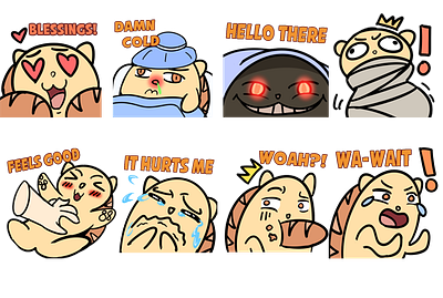 sticker sample 3 anime commision expression icon twitchemote
