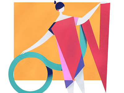 ON artwork book creative procreate uiux woman