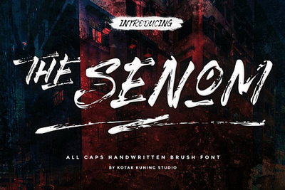 The Senom Font Free Brush Font design font font awesome font design free free font free fonts freebies typeface typography