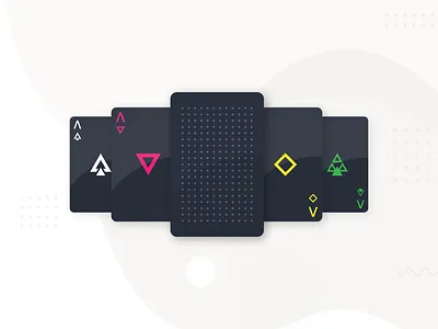 Playing Cards - dark geometric dark dribbbleweeklywarmup geometric neehad playing card